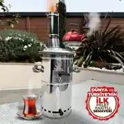 İfyıl Pelet Yakıtlı Dumansız Paslanmaz Çelik Semaver (4 Litre) - Görsel 3