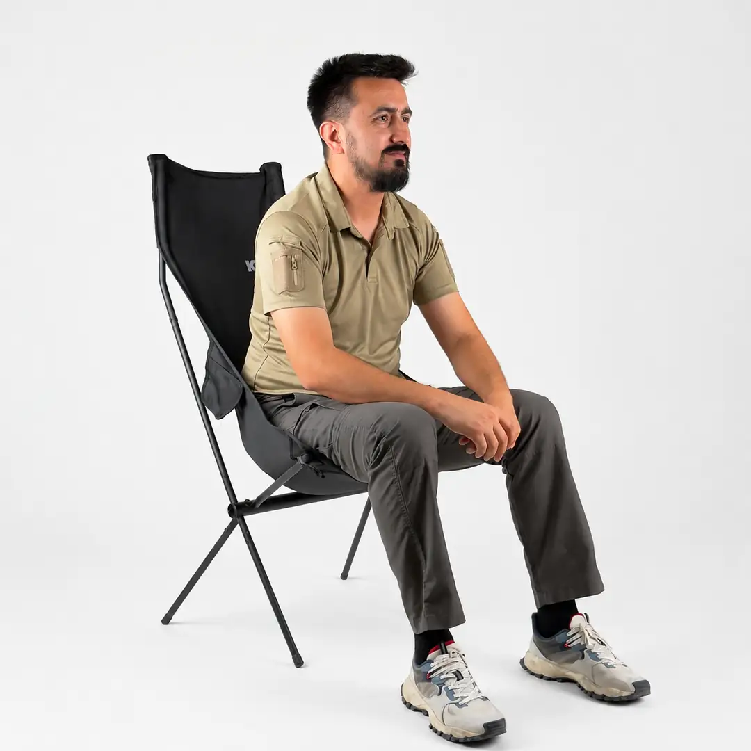 KVOX Trik Katlanır Motosiklet Kamp Sandalyesi Compact ve Comfort – görsel 3