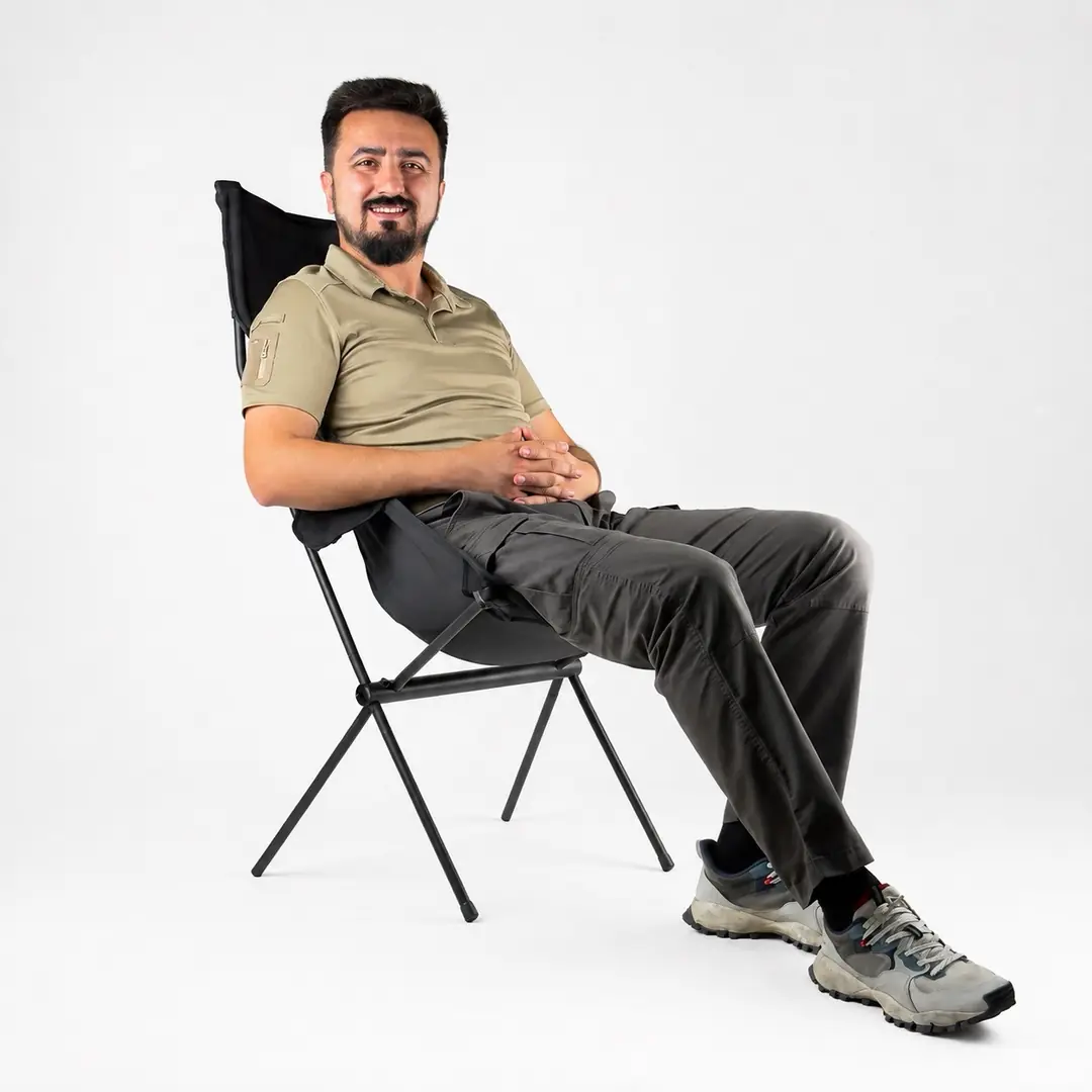 KVOX Trik Katlanır Motosiklet Kamp Sandalyesi Compact ve Comfort – görsel 4