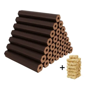 KVOX Ecolog Kayın Briket Odun 20 kg Şömine Soba ve Kamp Odunu