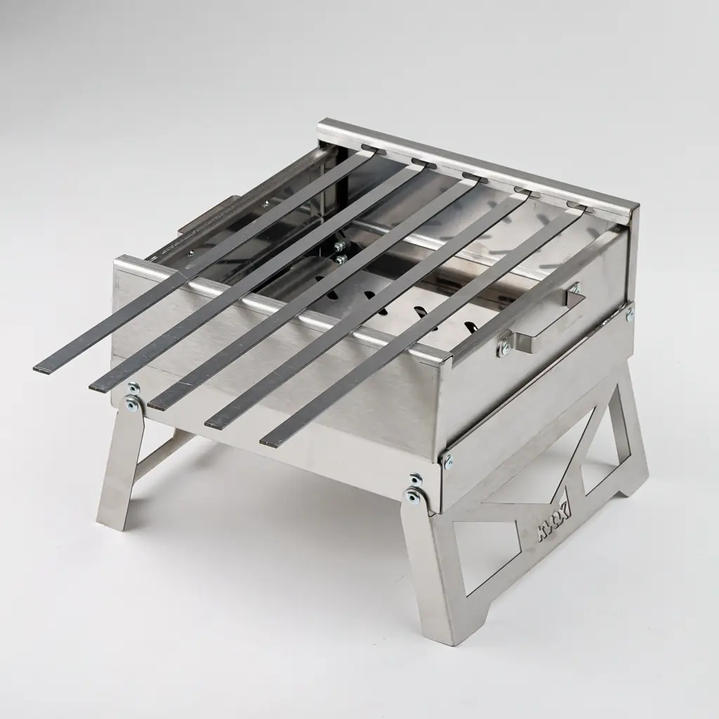 KVOX M1.3 Motosiklet Mangalı Katlanır Paslanmaz Çelik 25×25 cm – görsel 7